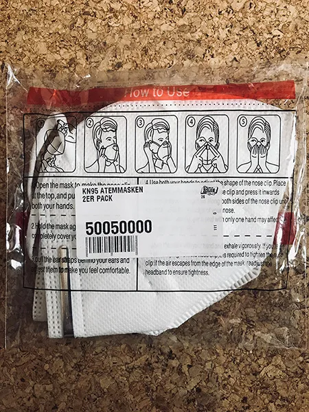 Maschera protettiva «"Good Guard", "DISPOSABLE FOLDING MASK"» — foto 3 dell'alert INFO/00106/22