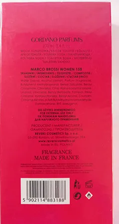 Eau de toilette «GORDANO PARFUMS/BROSSI/MARCO BROSSI» — foto 3 dell'alert A12/02566/23
