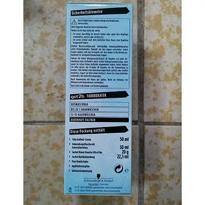 Tintura per capelli «got2bTM, #LUISA HARTEMA HELLSHER, AUFHELLER» — foto 3 dell'alert SR/00435/26