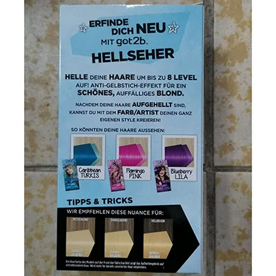Tintura per capelli «got2bTM, #LUISA HARTEMA HELLSHER, AUFHELLER» — foto 5 dell'alert SR/00435/26