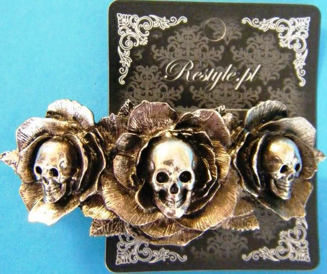 Clip di capelli «Gothic hairclip "Dark Wonderland"» (Restyle.pl)