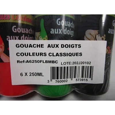 Vernice per dita «Gouaches aux doigts» (Mes belles couleurs)
