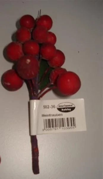 Grappolo decorativo di uva rossa (Marianne hobby)