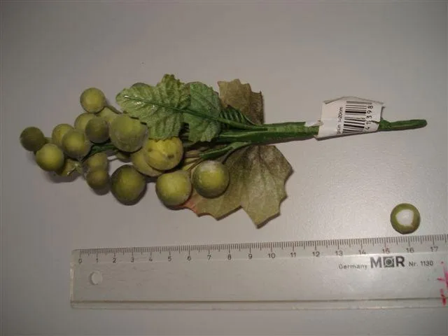 Grappolo decorativo di uva verde (Marianne hobby)