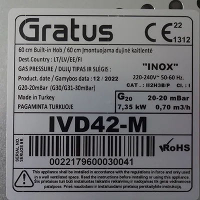 Stufa a gas «Gratus» — foto 3 dell'alert SR/01235/26