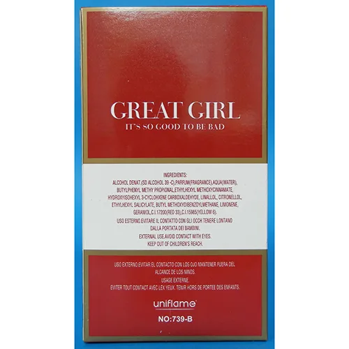 Profumo «GREAT GIRL» — foto 2 dell'alert A12/01839/24