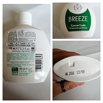 Spruzzo di deodorante «GREEN CODE» (Breeze)