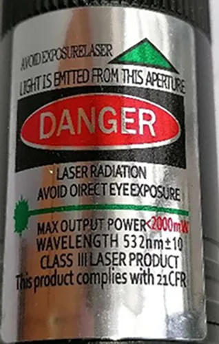 Puntatore laser «Green Laser Pointer» — foto 3 dell'alert A12/01411/21