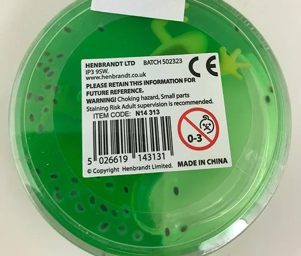 Melma del giocattolo «Green slime with frog» — foto 2 dell'alert A12/1522/19