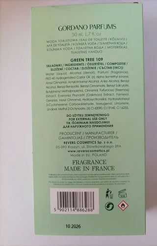 Eau de toilette «GREEN TREE 109 Eau de Toilette» — foto 2 dell'alert A12/02771/23