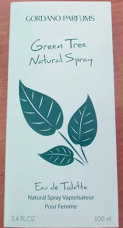 Eau de toilette «Green Tree Natural Spray» (GORDANO PARFUMS)