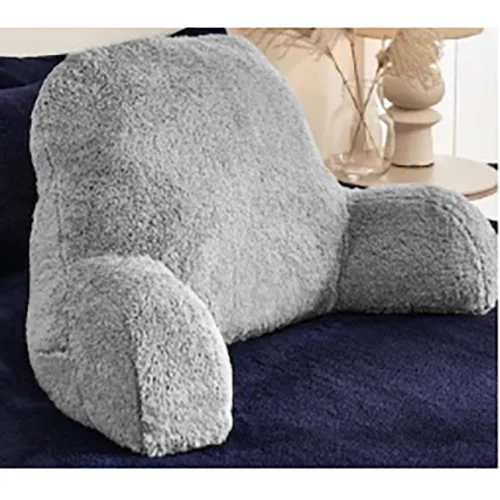 Cuscino poggialetto «Grey teddy fleece Cuddle Cushion» (Next)