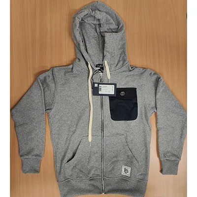 Felpa con cappuccio per bambini «Grigio Topo» (Please)