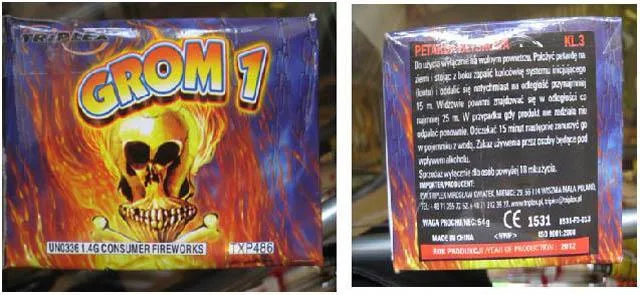 Fuochi d'artificio «GROM1» (Triplex)