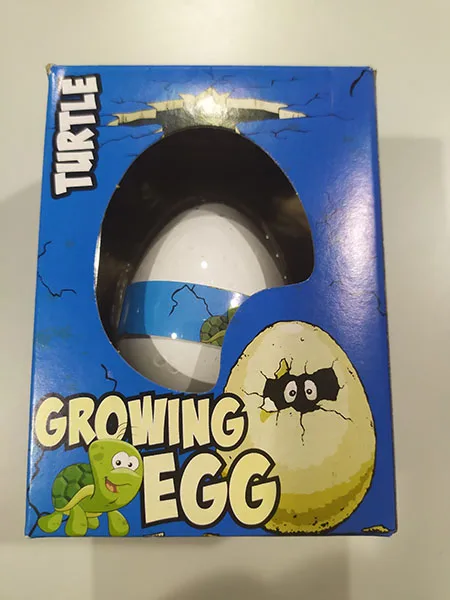 Giocattolo esapandabile «Growing Egg Turtle»