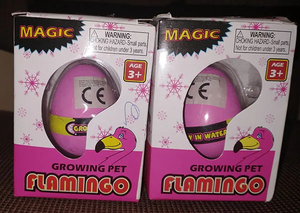 Giocattolo espandibile «Growing pet flamingo»