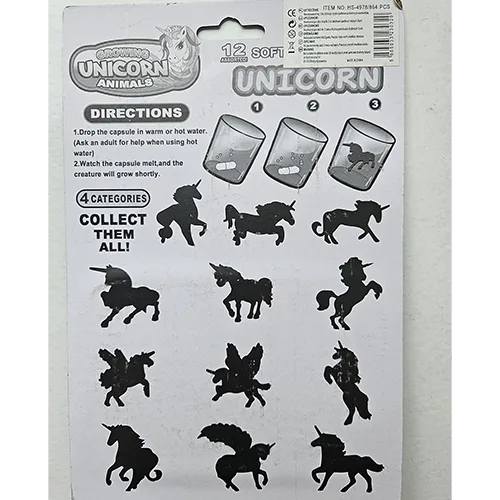 Giocattolo espandibile «Growing unicorn animals» — foto 2 dell'alert SR/01955/26