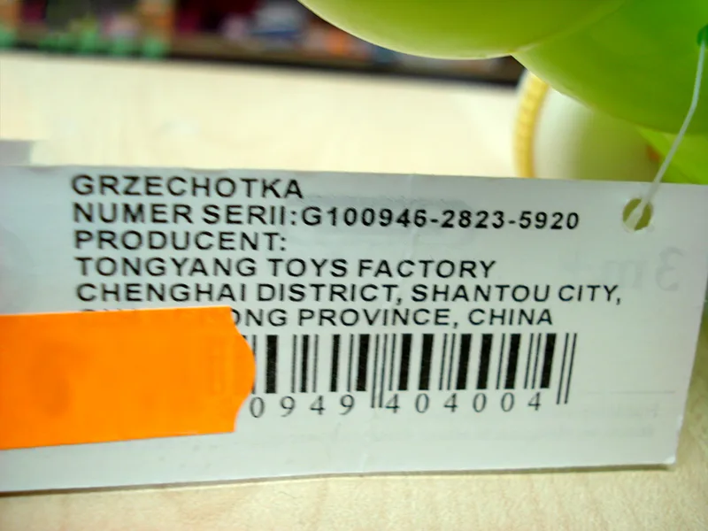 Sonaglio di plastica «Grzechotka» — foto 2 dell'alert A12/00006/20