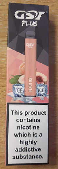 Sigaretta elettronica usa e getta «GST Plus 800 puffs 20 mg/ml (2%)» — foto 1 dell'alert A12/00684/22