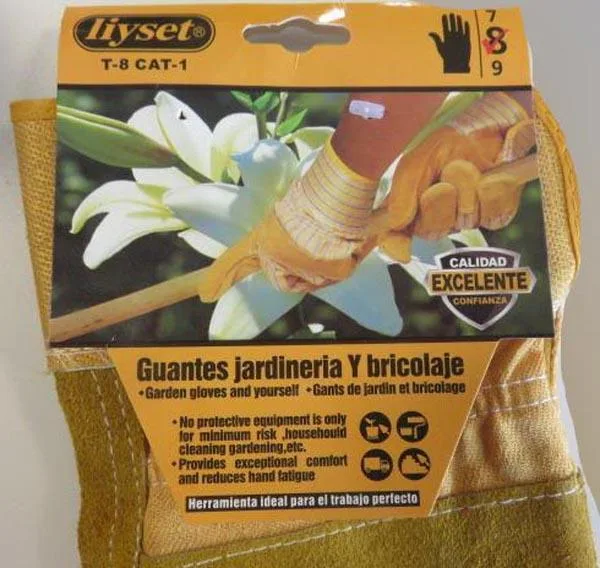 Guanti da lavoro «Guantes jardineria y bricolaje / Garden gloves and yourself / Gants de jardin et bricolage» — foto 2 dell'alert A12/0155/17