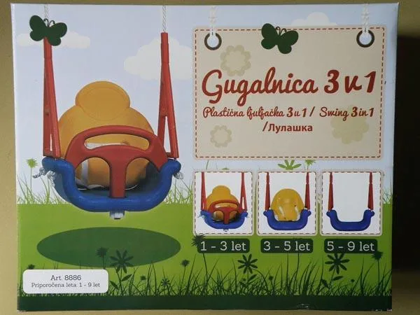 Altalena in plastica «Gugalnica 3 v 1  (Swing 3 in 1)» (Unknown)