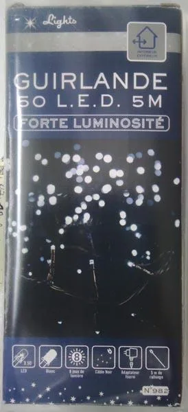 Catena di illuminazione «Guirlande 50 L.E.D. 5m» — foto 1 dell'alert A12/0434/15