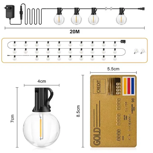 Catena di illuminazione «Guirlande lumineuse extérieure» (*LANGE PZNE*)