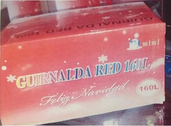 Catena di illuminazione «GUIRNALDA RED 160 L» — foto 1 dell'alert A12/0863/17