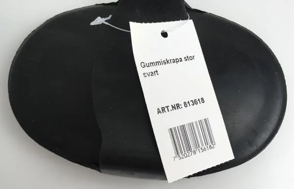 Pettine di curry per la toelettatura dei cavalli «Gummiskrapa stor svart» — foto 1 dell'alert A12/0290/17