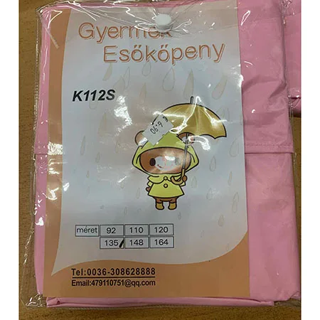 Cappotto antipioggia «Gyermek Esokopeny» — foto 2 dell'alert SR/04157/25