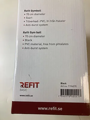 Palla da palestra «Gym ball refit» — foto 2 dell'alert A12/02171/23