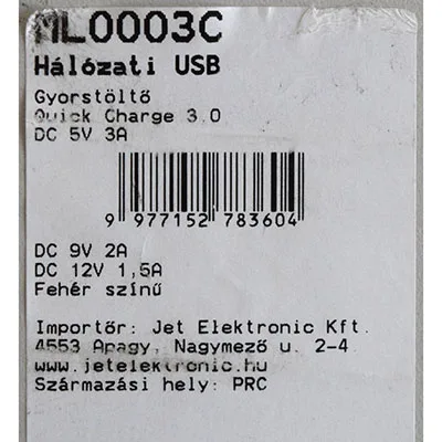 Caricabatterie USB «Gyorstöltő» — foto 5 dell'alert A11/00157/24