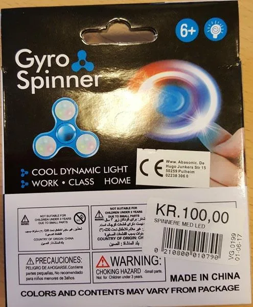 Filatore Fidget «Gyro Spinner - "Cool Dynamic Light"» — foto 2 dell'alert A11/0122/17
