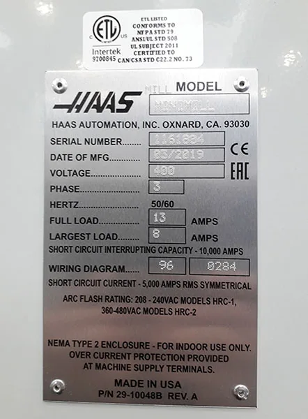 Fresatrice «HAAS MINIMILL» — foto 2 dell'alert A12/01670/21