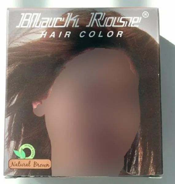 Prodotto colorante per capelli «Hair Color Natural Brown» (Black Rose)