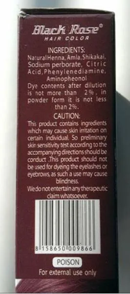 Prodotto colorante per capelli «Hair Color Natural Brown» — foto 3 dell'alert A12/1661/18