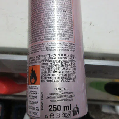 Spray per capelli «HAIR SPRAY STUDIO SILK A GLOSS» — foto 3 dell'alert SR/00058/26