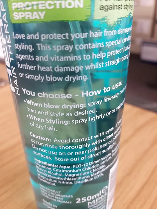 Spray per capelli «Hair Therapy Heat Protection Spray» — foto 2 dell'alert A12/00993/20