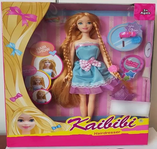 Bambola in plastica con accessori «Hairdresser» (Kaibibi)