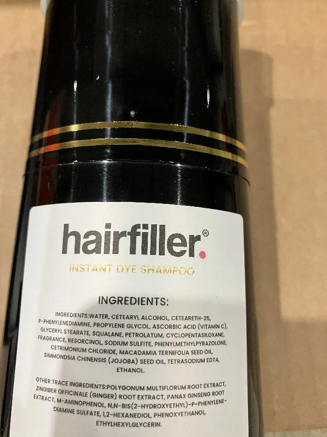 Shampoo «Hairfiller Instant Dye Shampoo Black» — foto 3 dell'alert SR/02573/26