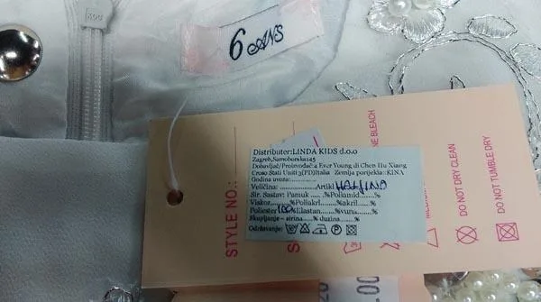 Abito per ragazze «Haljina» — foto 3 dell'alert A12/1319/17