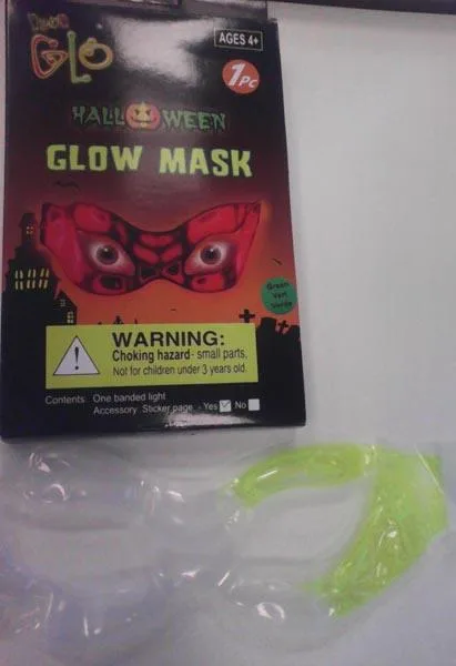 Accessorio di fantasia «Halloween Glow Mask» (House of Fun)