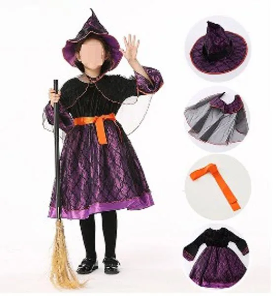 Costume di fantasia-vestito «Halloween Party Pretty witch» (COSPLAY)