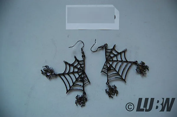 Orecchini «Halloween Schmuck Damen Kristall Lebendige Spinne Spinnennetz Tier Haken Ohrringe Klar S…» — foto 4 dell'alert INFO/00074/22
