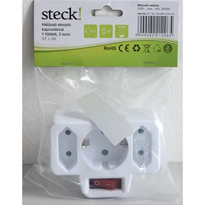 Presa Multiplug «Hálózati elosztó kapcsolóval.» — foto 3 dell'alert A11/00049/24