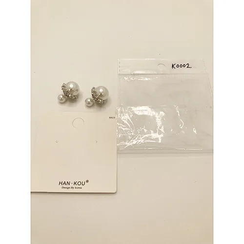 Orecchini «Han Kou earrings, pearl/silver lace» — foto 2 dell'alert A12/00911/24