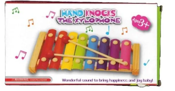 Giocattolo xylophone «Hand knocks the xylophone»