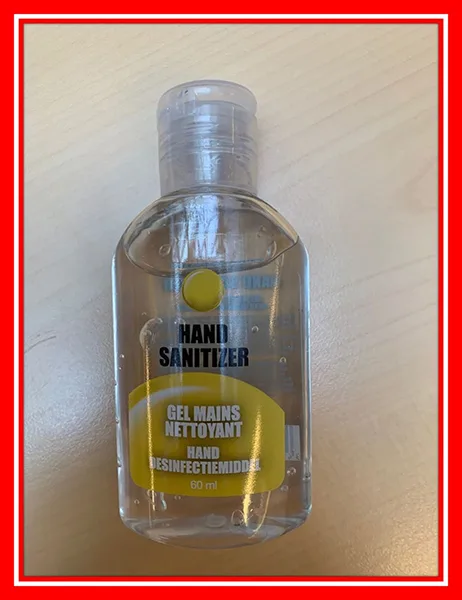 Disinfettante per le mani «Hand Sanitizer / Hand Desinfectiemiddel / Gel Mains Netoyant» (SYMEX)