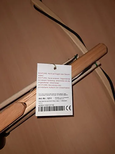 Balestra giocattolo «Handarmbrust Voll-Holz natur» — foto 3 dell'alert A12/02765/23