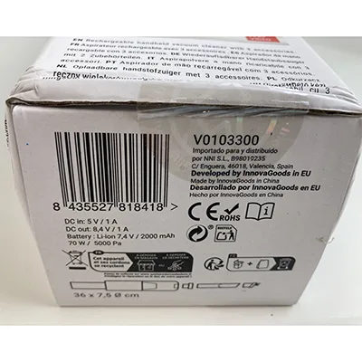 Aspirapolvere «Handheld vacuum» — foto 3 dell'alert A12/00771/24